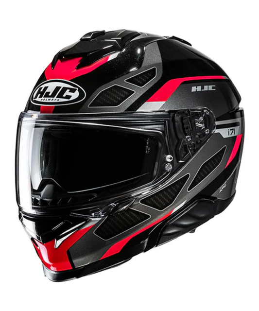 HJC I71 Zest MC1 Helmet - Black Red