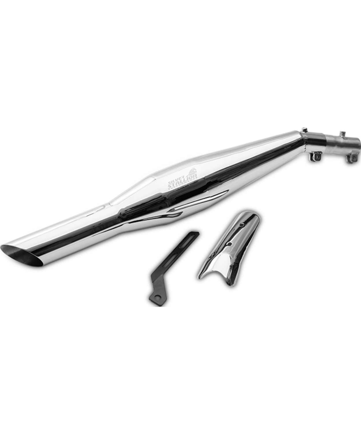 Silver Stallion Honda Drift CB 350 Performance Exhaust System - Silver