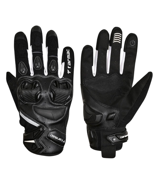 Tarmac Fuse Riding Gloves - Black White