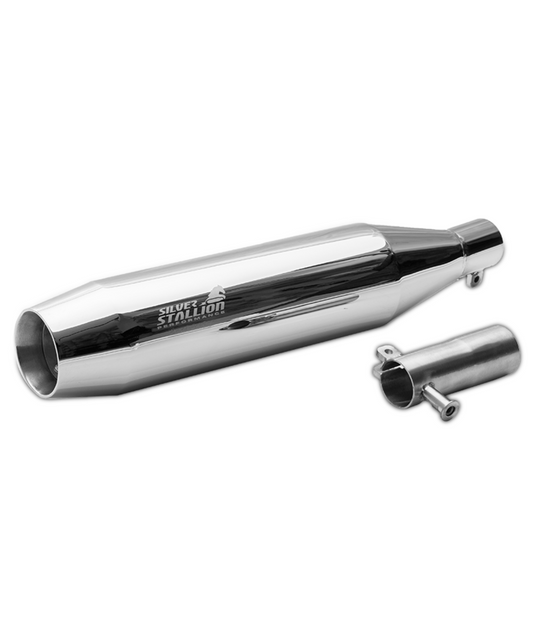 Silver Stallion Honda Drift CB 350 H'ness Performance Exhaust System - Silver