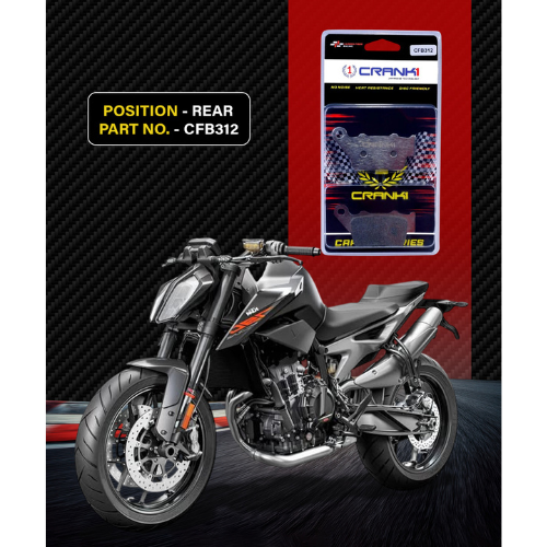 Crank1 Carbon Brake Pads for KTM Duke 790 (2018  Onwards)