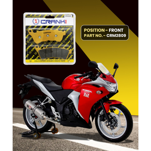 Crank1 Ceramic Brake Pads for Honda CBR 250 R ABS