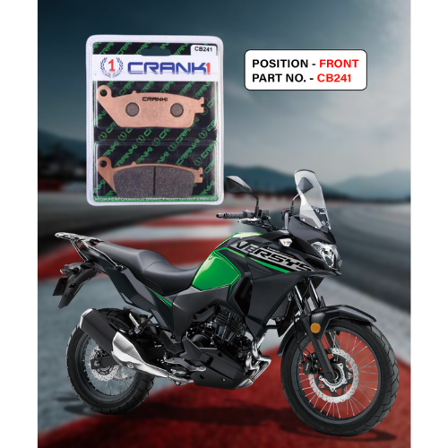 Crank1 Fully Sintered H2 Series Brake Pads for Kawasaki Versys 300