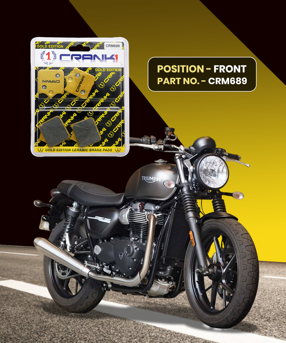 Crank1 Ceramic Brake Pads for Triumph Street Twin
