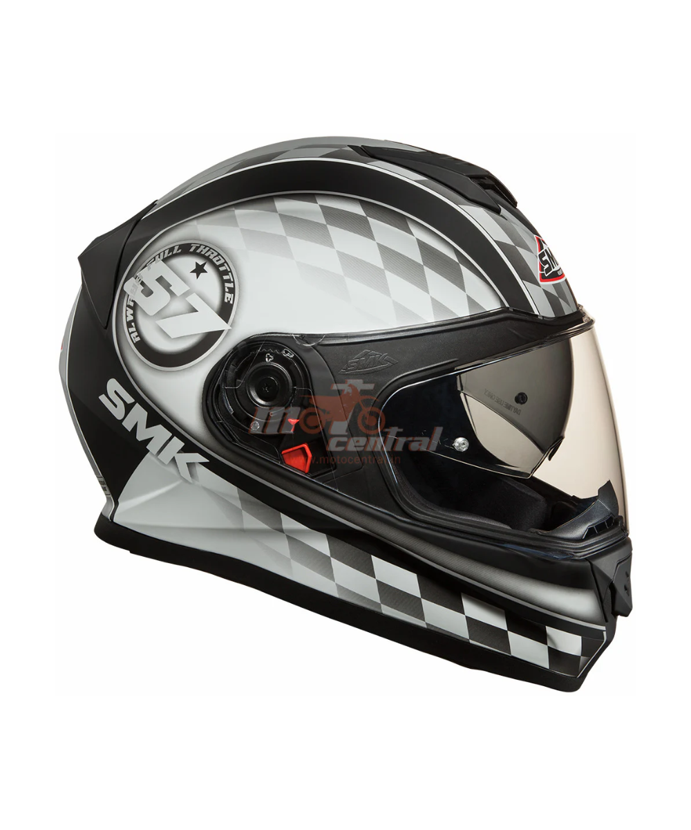 SMK Twister Blade MA266 Black Grey Helmet - SMK