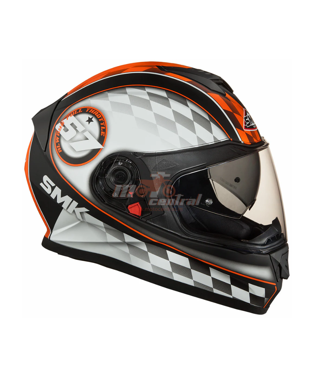 SMK Twister Blade MA276 Black Orange Helmet - SMK
