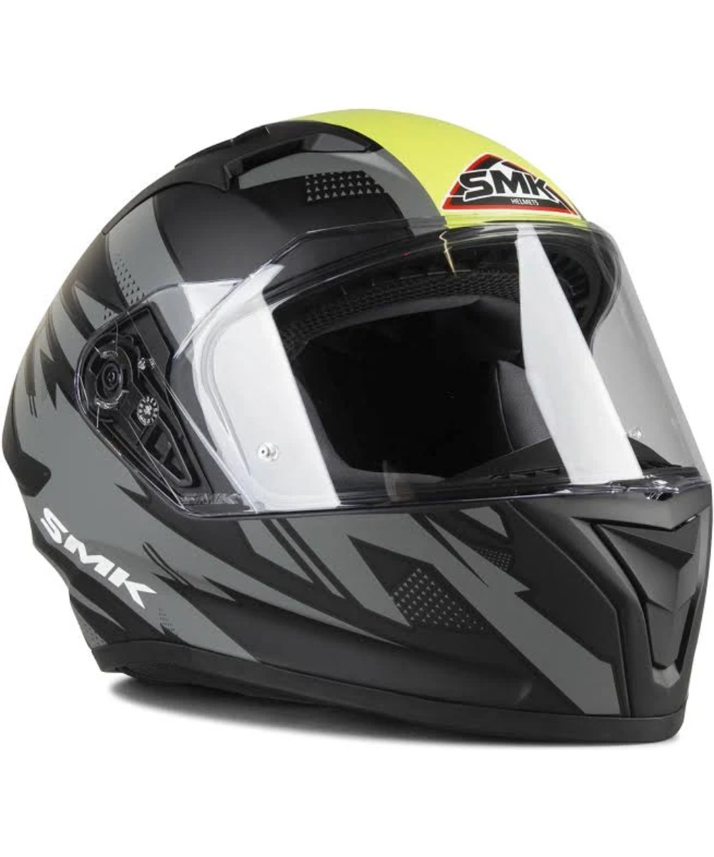 SMK Stellar Trek MA264 Black Green Helmet - SMK