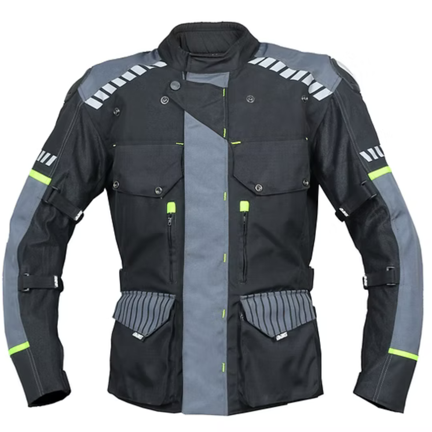 BBG Adventure Riding Jacket with Chest Guard without Liner - Grey