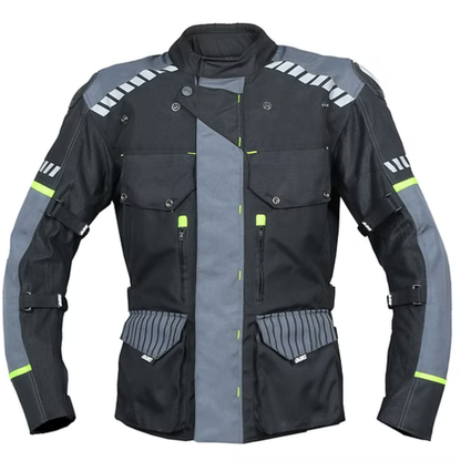 BBG Adventure Riding Jacket with Chest Guard without Liner - Grey