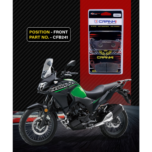 Crank1 Carbon Brake Pads for Kawasaki Versys 300