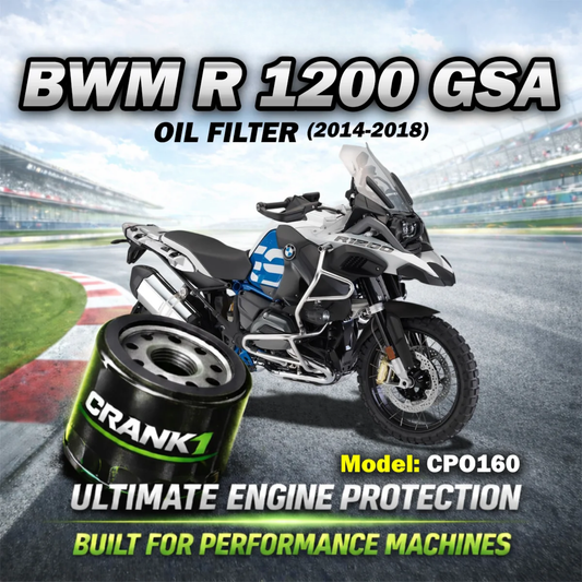 Crank1 BMW R 1200 GSA (2014-2018) Performance Oil Filters - CPO-160