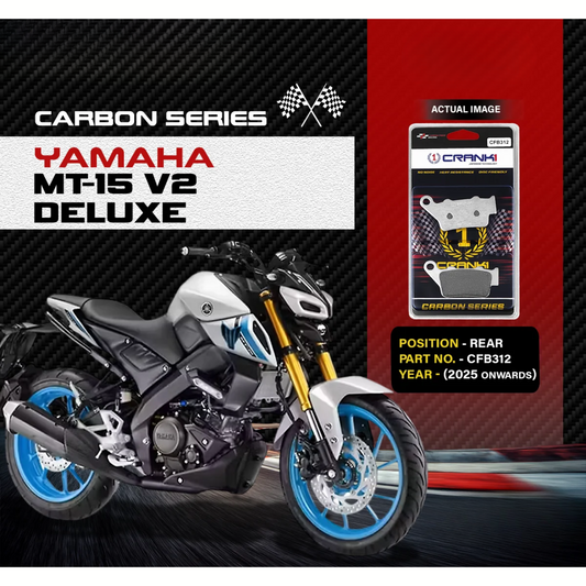 Crank1 Yamaha MT-15 V2 Deluxe (2025 Onwards) Carbon Brake Pads
