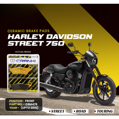 Crank1 Ceramic Brake Pads for Harley Davidson Street