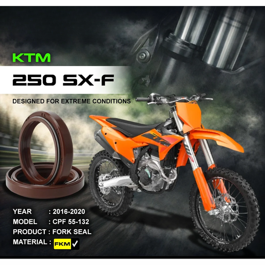 Crank1 KTM 250 SX-F (2016-2020) Fork Oil Seal FKM