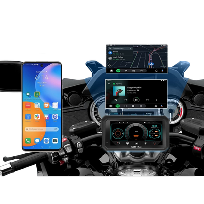 Simtac M8DT Detachable Motorcycle Navigation 6.0 Inch IPS Screen
