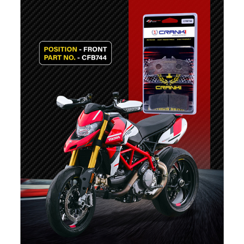 Crank1 Carbon Brake Pads for Ducati Hypermotard 950 / SP (2019 Onwards)