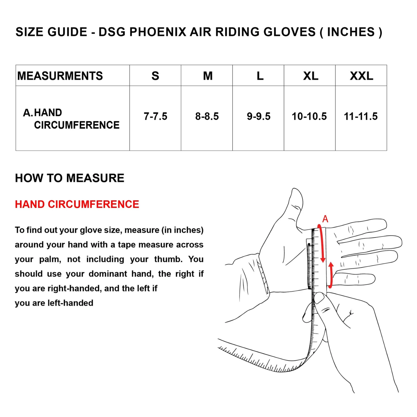 DSG Phoenix Air Riding Gloves - Red