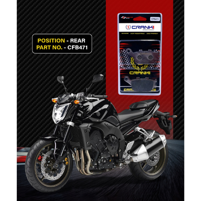 Crank1 Carbon Brake Pads for Yamaha MT 09 (2017-2020)