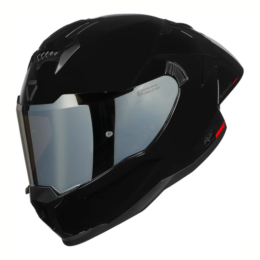 Korda Sonic GP Solid Helmet - Gloss Black