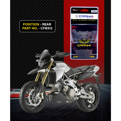 Crank1 Carbon Brake Pads for Aprilia Dorsoduro 1200 (2011 Onwards)