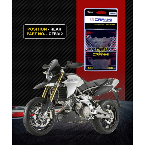 Crank1 Carbon Brake Pads for Aprilia Dorsoduro 1200 (2011 Onwards)