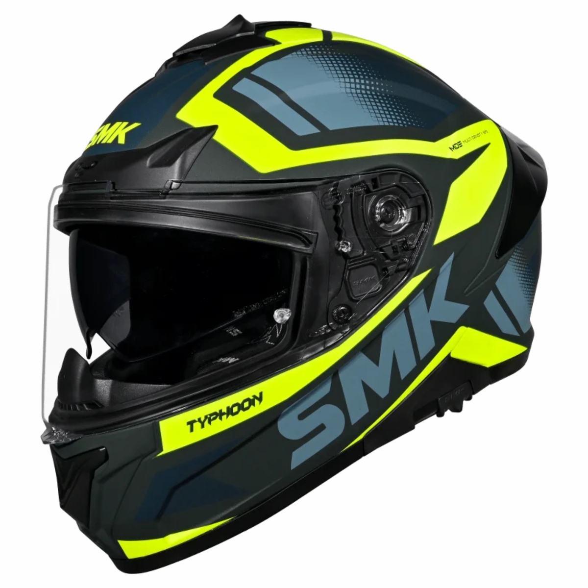 SMK Typhoon Thorn MA848 Green Helmet - SMK