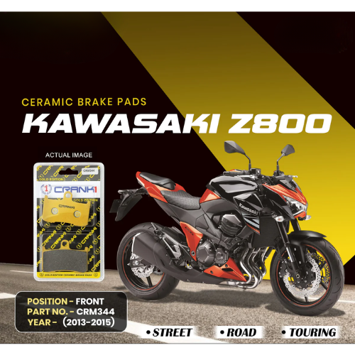 Crank1 Ceramic Brake Pads for Kawasaki Z800 ABS