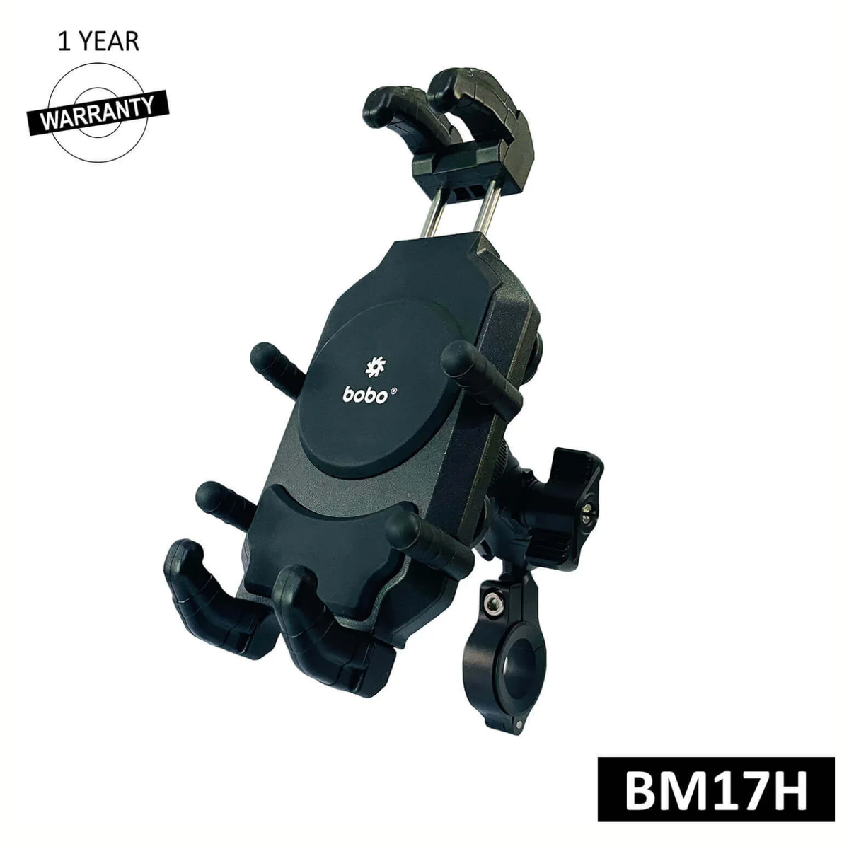 BOBO BM17H PRO Handlebar Mount Anti-Vibration Anti-Theft Waterproof Mobile Phone Holder Mount - Black - BOBO