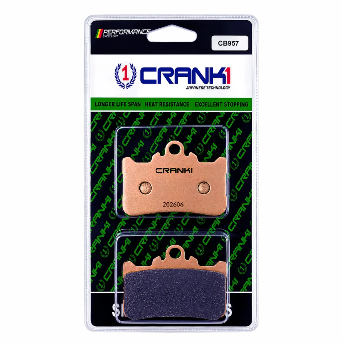 Crank1 Sintered Brake Pads - CB957 - Crank 1