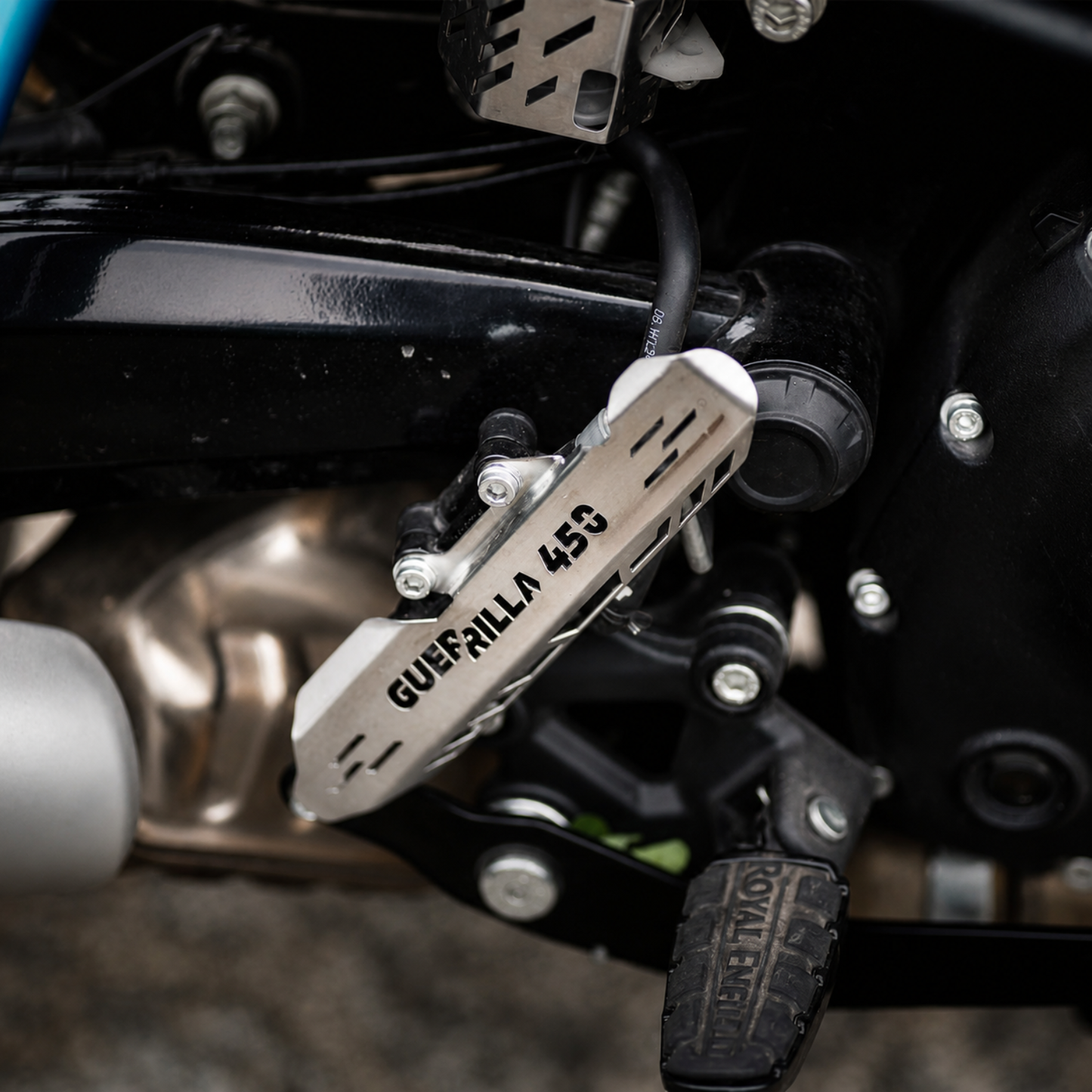 Moto Torque Guerrilla 450 Rear Master Cylinder Guard (SS) - Silver