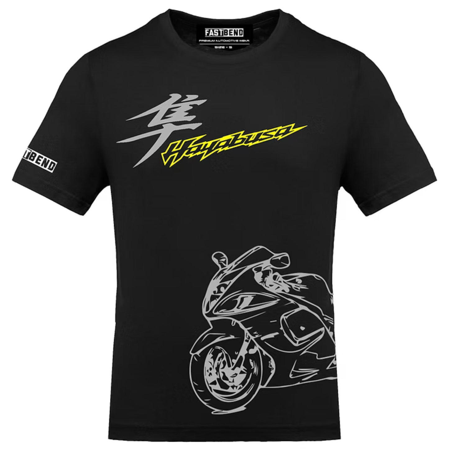 Fast Bend Hayabusa Bike Tshirt - TF 081 - Black