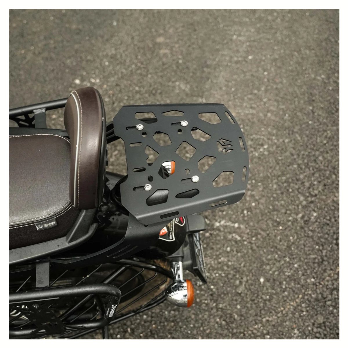 Moto Torque Royal Enfield Meteor 350 Back Carrier - Black - Moto Torque