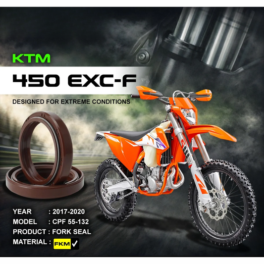 Crank1 KTM 450 EXC-F (2017-2020) Fork Oil Seal FKM