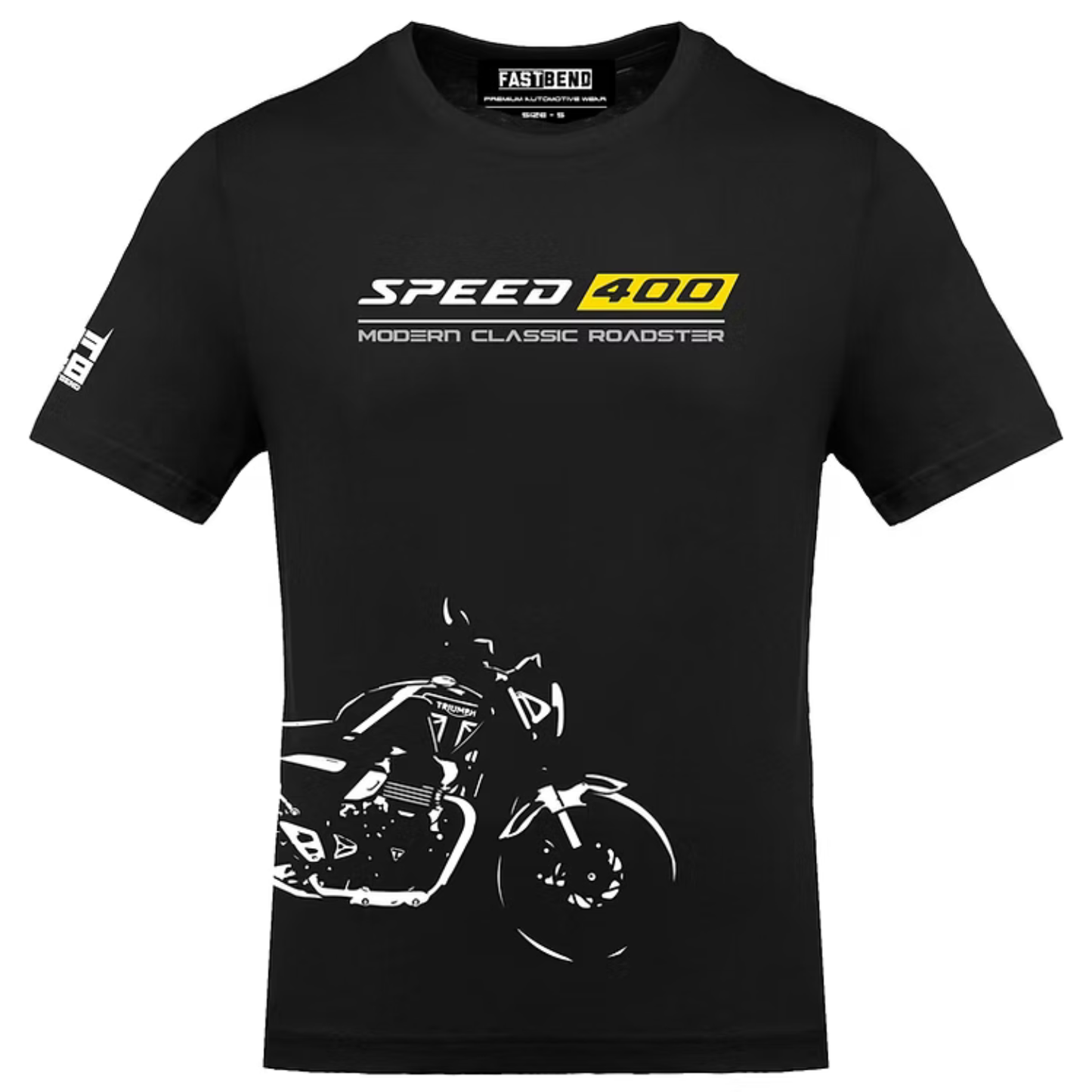 Fast Bend Triumph Speed 400 Roadster Tshirt - TF 346 - Black