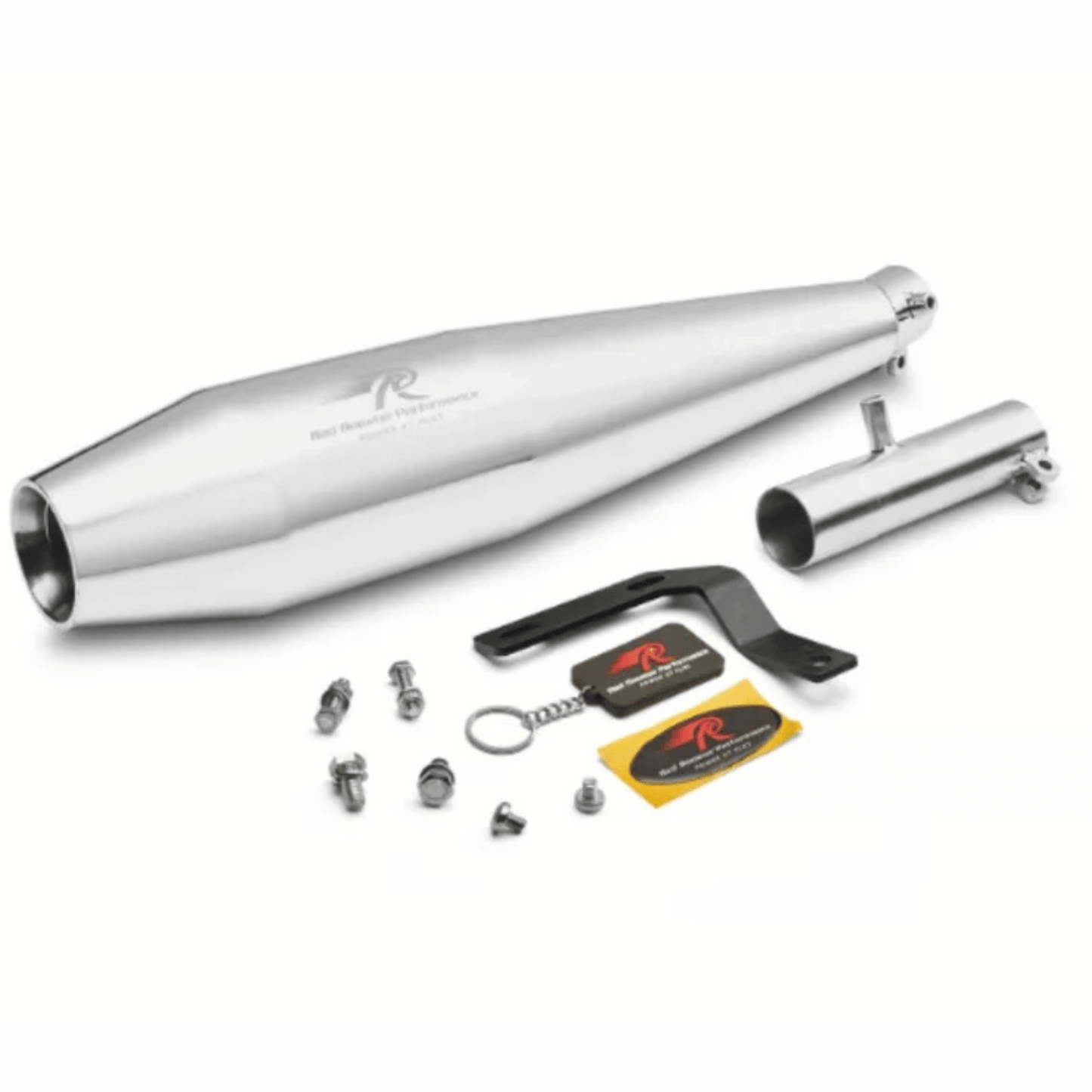 Red Rooster Performance Pegasus RS Exhaust for Honda H'ness / CB 350 - Silver Matte