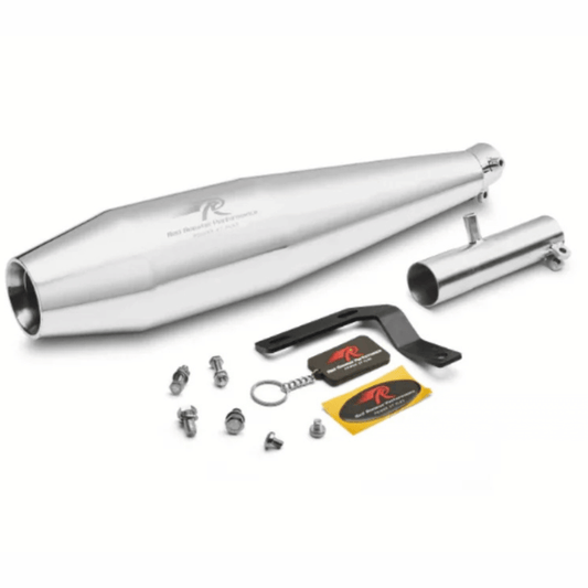 Red Rooster Performance Pegasus RS Exhaust for Honda H'ness / CB 350 - Silver Matte