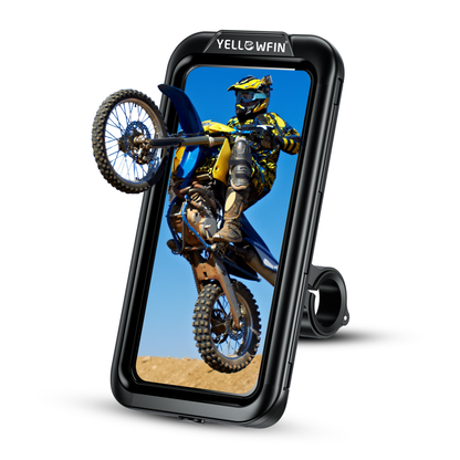 Yellowfin Fully Waterproof Handlebar Mobile Phone Holder without Charger - M18L-B1 Handlebar