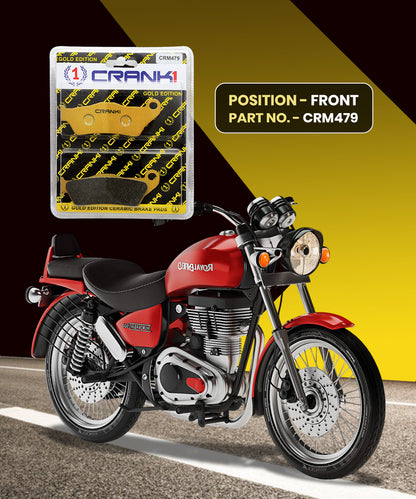 Crank1 Ceramic Brake Pads for RE Thunderbird 350/500