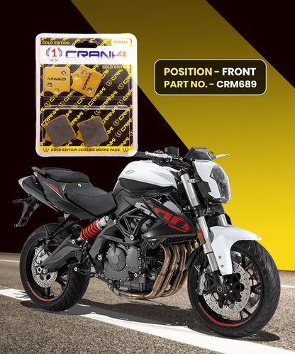 Crank1 Ceramic Brake Pads for Benelli TNT 600i