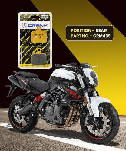 Crank1 Ceramic Brake Pads for Benelli TNT 600i