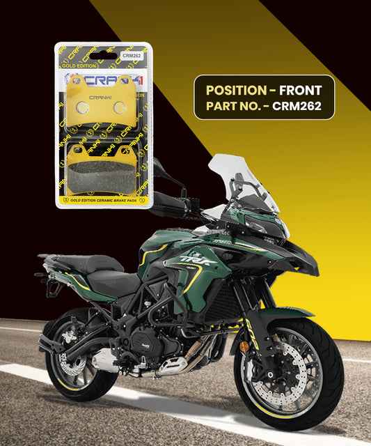 Crank1 Ceramic Brake Pads for Benelli TRK 502 (upto 2016)