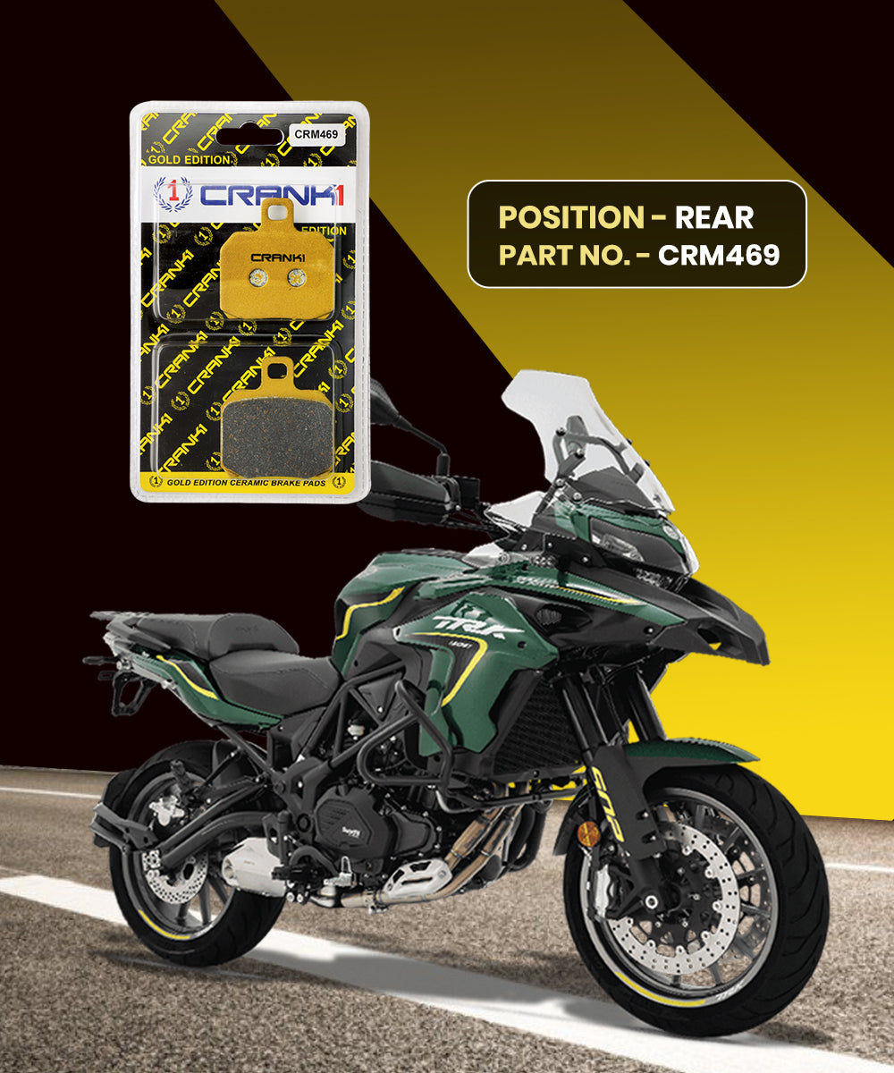 Crank1 Ceramic Brake Pads for Benelli TRK 502 (upto 2016)