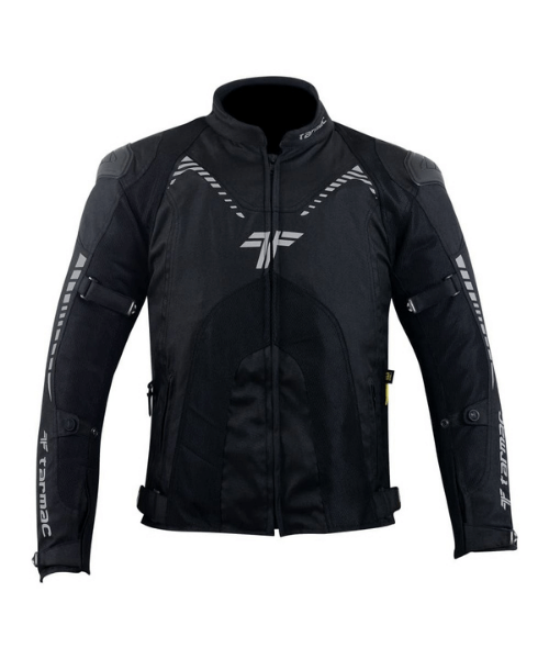 Tarmac Corsa Black Riding Jacket with Safe Tech Protectors - Black