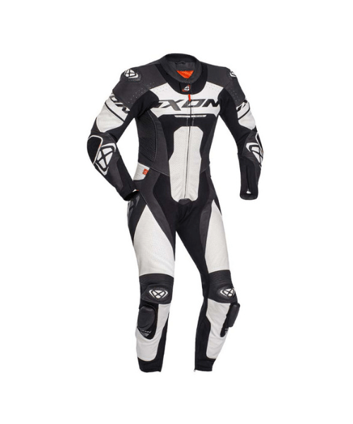 Ixon Jackal Racing Leather Riding Suit - White
