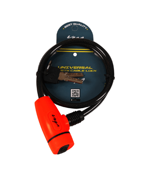 Vega Helmet Safety Cable Lock - Red