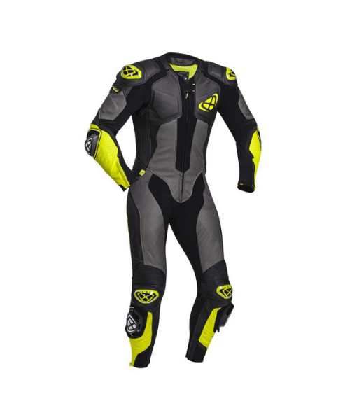 Ixon Vendetta Evo Racing Leather Riding Suit - Neon Black