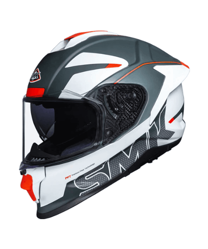 SMK Titan Firefly MA613 White Grey Helmet