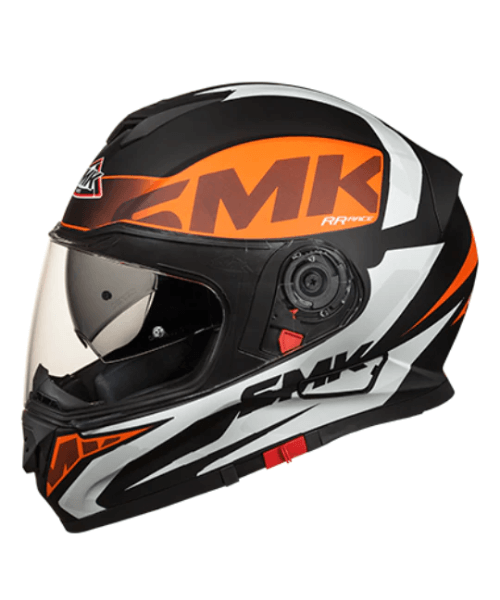 SMK Twister Logo MA271 Black Orange Helmet