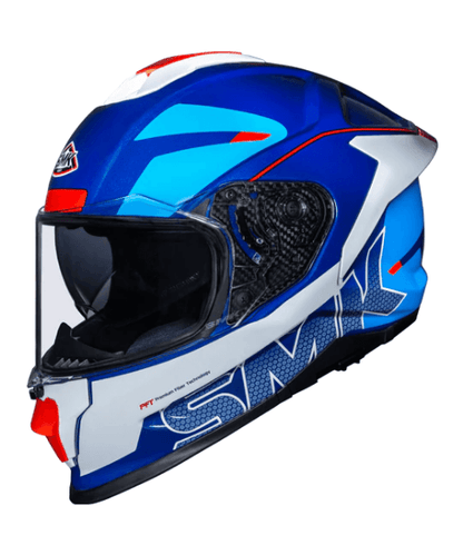 SMK Titan Firefly GL513 White Blue Helmet