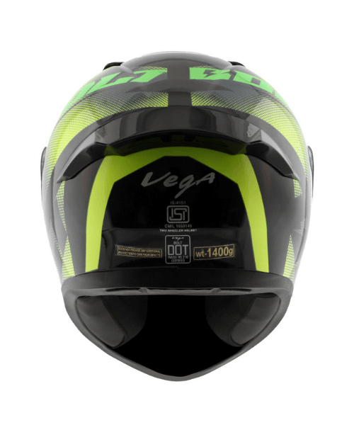 Vega Bolt Macho Neon Yellow Helmet